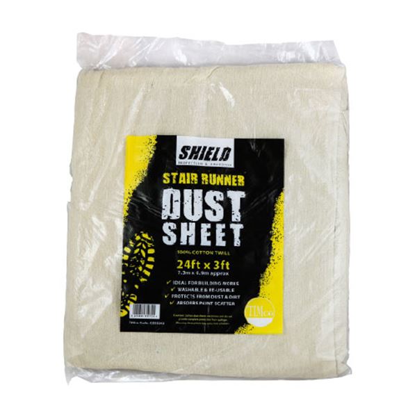 TIMco Shield Stair Runner Dust Sheet  - 24ft x 3ft