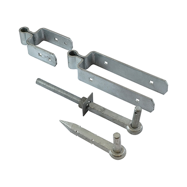 Taurus 24" Standard Fieldgate Hinge Set (Hook on Plates) - Galv