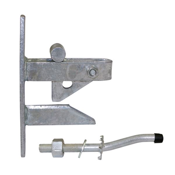 Taurus Self Locking Gate Catch With Cranked Striker - Galv
