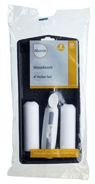 Harris Seriously Good Woodwork Gloss Mini Roller Set 4in