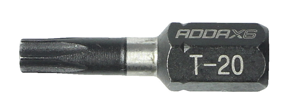 Addax X6 Impact Driver Bits - T20 x 25 - Tic Tac Box of 10