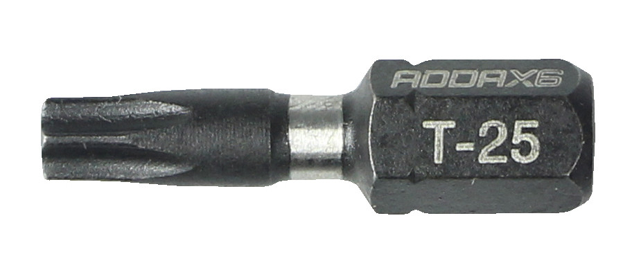 Addax X6 Impact Driver Bits - T25 x 25 - Tic Tac Box of 10