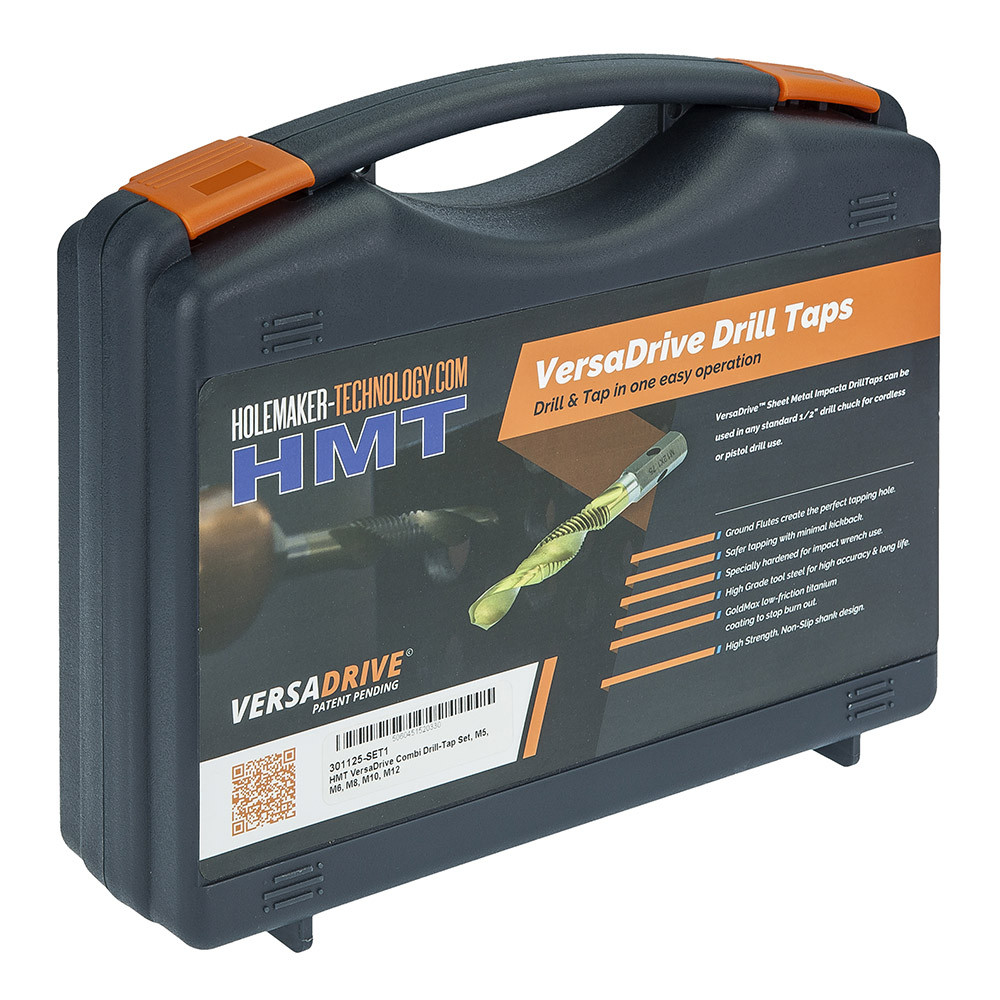 HMT VERSADRIVE COMBI DRILL-TAP SET; M5, M6, M8, M10, M12 Part Number 301125-SET1