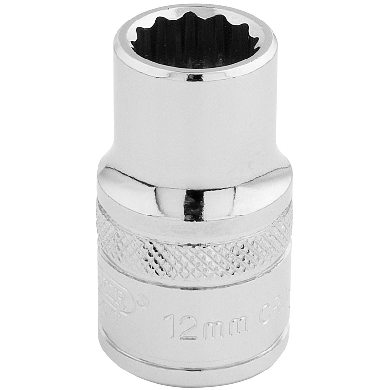 DRAPER Expert 12mm 1/2" Square Drive Hi-Torq® 12 Point Socket  33097