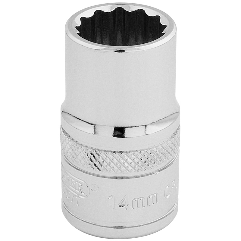 DRAPER Expert 14mm 1/2" Square Drive Hi-Torq® 12 Point Socket  33125