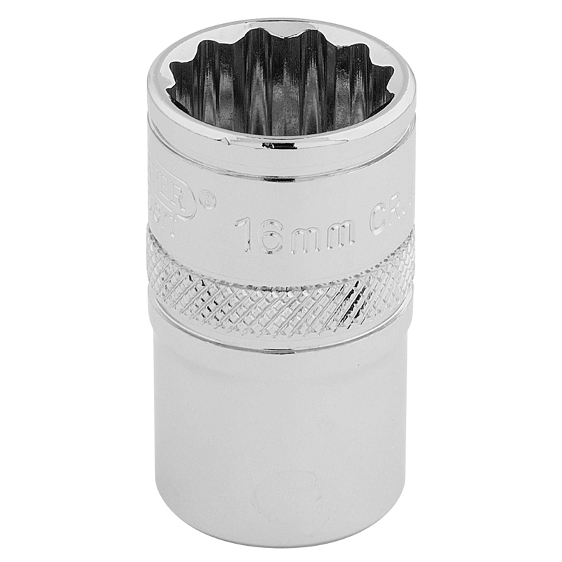 DRAPER Expert 16mm 1/2" Square Drive Hi-Torq® 12 Point Socket  33160