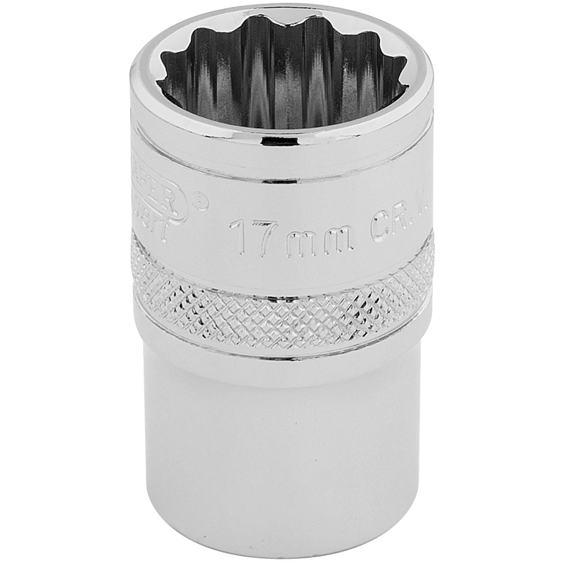 DRAPER Expert 17mm 1/2" Square Drive Hi-Torq® 12 Point Socket  33167