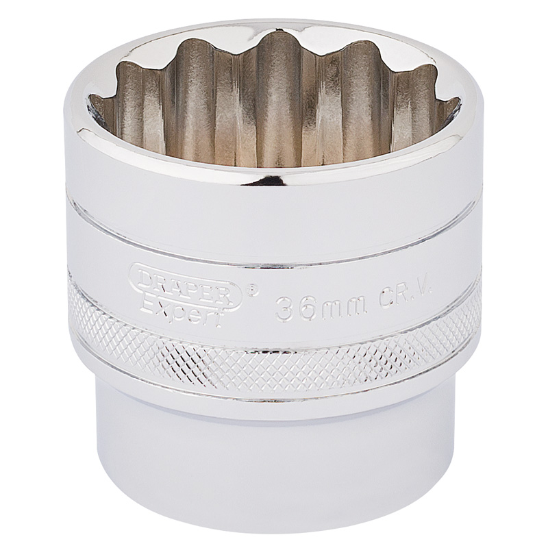 DRAPER Expert 36mm 1/2" Square Drive Hi-Torq® 12 Point Socket  33594