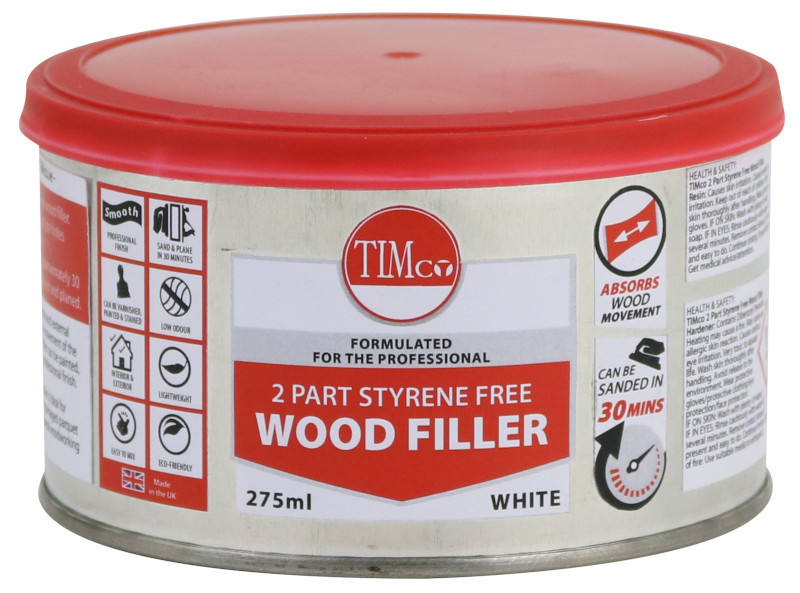 TIMco 2 Part Styrene Free Wood Filler - Pine - 275ml