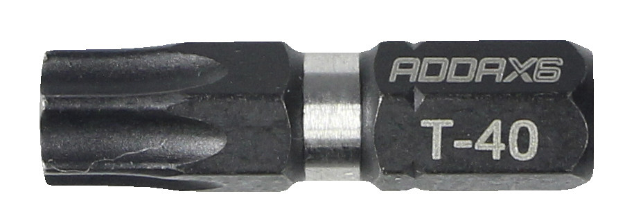 Addax X6 Impact Driver Bits - T40 x 25 - Tic Tac Box of 10