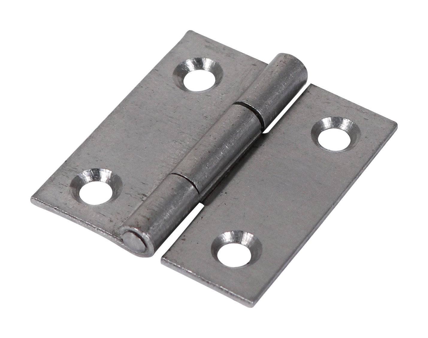 Veto Pair of Butt Hinges - Fixed Pin - Steel - Self Colour - 38 x 34