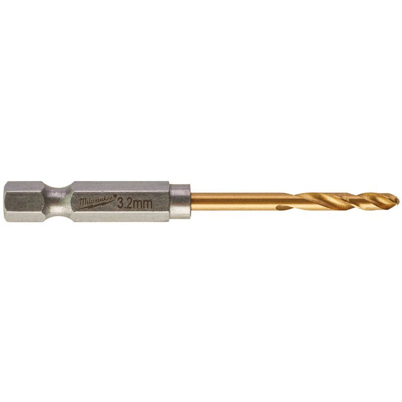 Milwaukee Metal Drill Shockwave Hss-G Ti. 3.2Mm – 2 Pcs