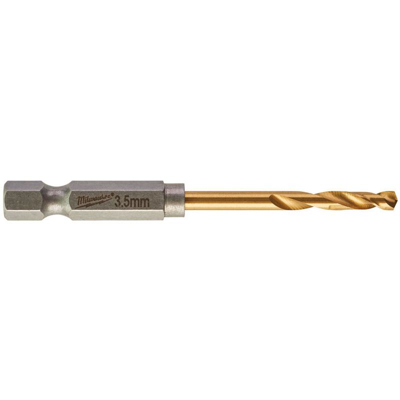 Milwaukee Metal Drill Shockwave Hss-G Ti. 3.5Mm – 2 Pcs