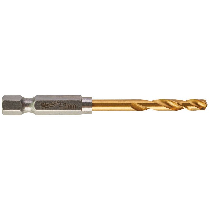 Milwaukee Metal Drill Shockwave Hss-G Ti. 4.2Mm – 2 Pcs