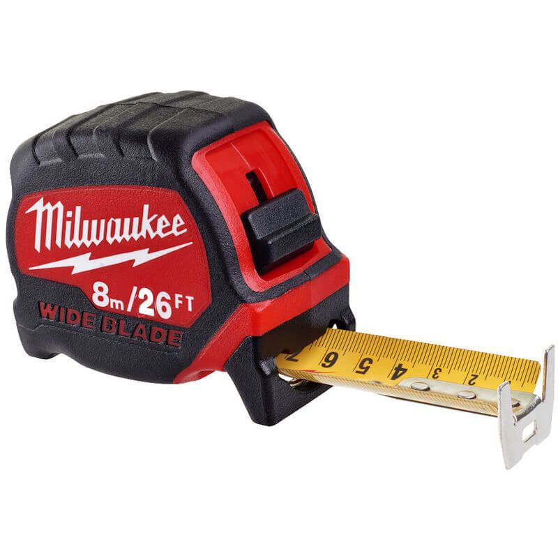 Milwaukee Premium Wide Blade 8m/26ft (Metric And Imperial)