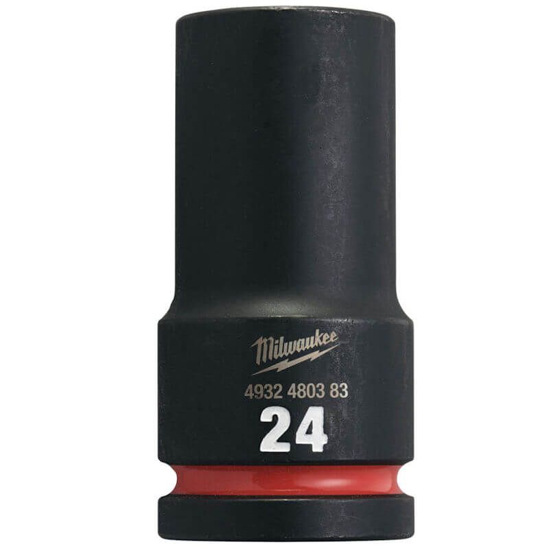 Milwaukee Shockwave Hex Impact Socket 3/4” Deep 24mm – 1pc