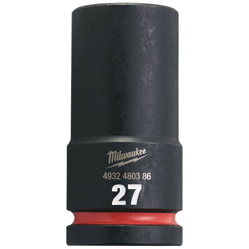 Milwaukee Shockwave Hex Impact Socket 3/4” Deep 27mm – 1pc