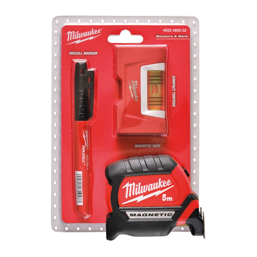 Milwaukee 5m Tape Measure & Marking Set