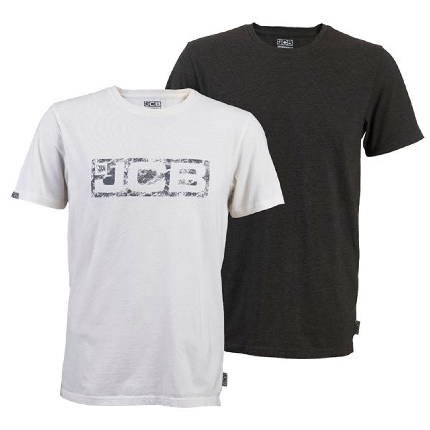 JCB Workwear Essential Twin Pack T-Shirt - Large