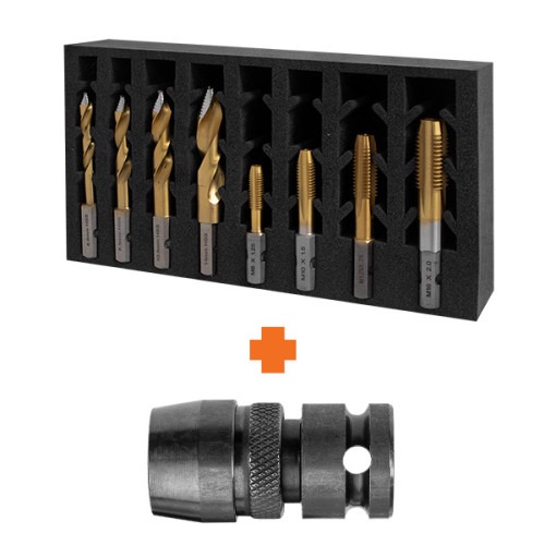 HMT VERSADRIVE TURBOTIP & IMPACTATAP SET + FREE 1/2" RAPID-LOCK IMPACT WRENCH ADAPTER