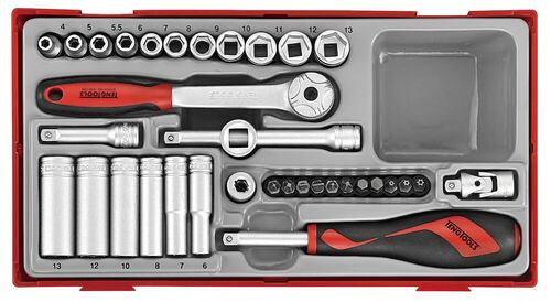 TENG 1/4" SOCKET SET 6-POINT 35 PCS