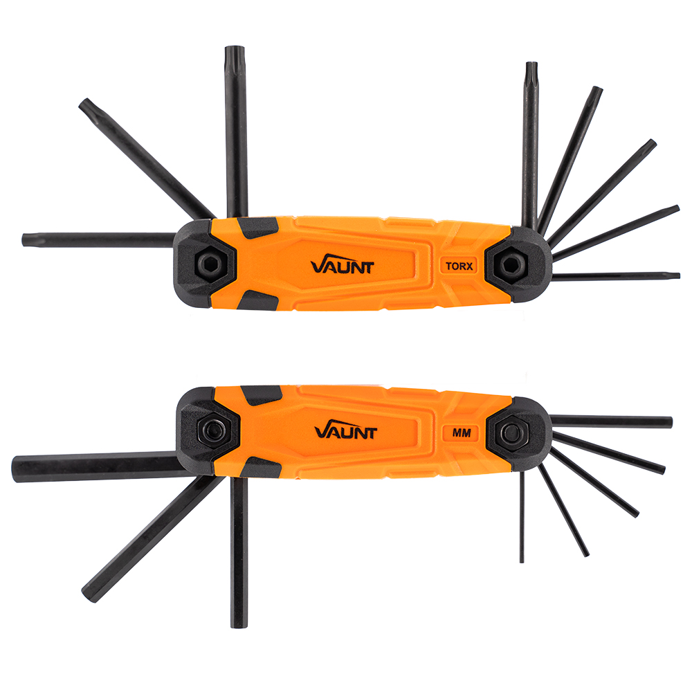 Vaunt 16 Piece Metric & Torx Folding Hex Key Set