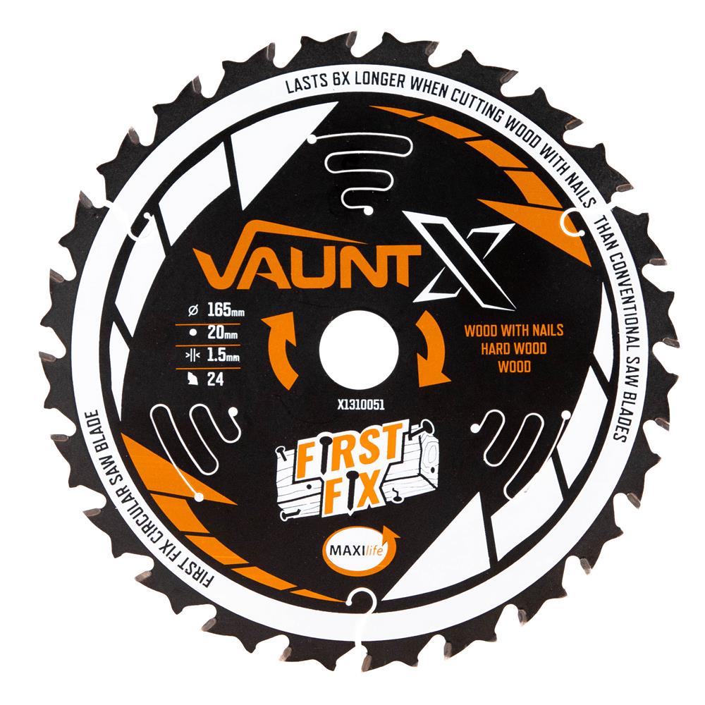Vaunt X1310051 X 165mm X 20mm 24T First Fix Circular Saw Blade