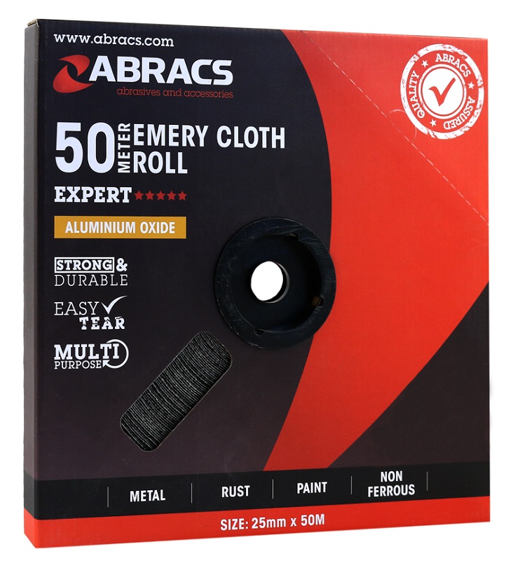 Abracs Emery Roll 25mm x 50M x 60grit
