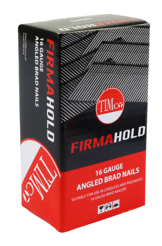 FirmaHold Collated Brad Nails - 16 Gauge - Angled - 16g x 38mm - Stainless Steel