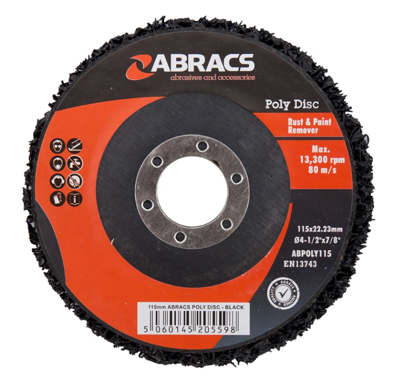 Abracs Poly Disc 115mm Black