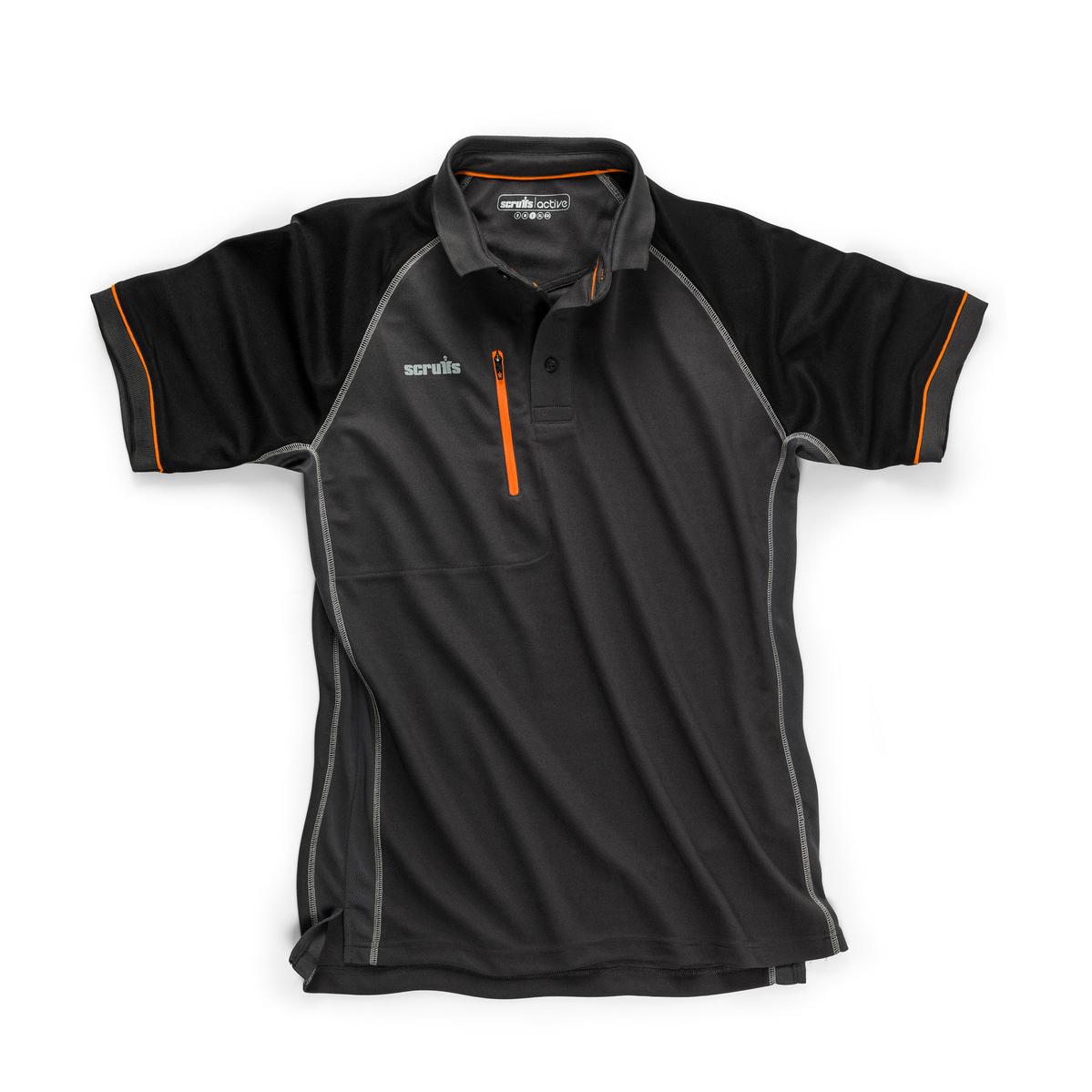 Scuffs Trade Active Polo Graphite S
