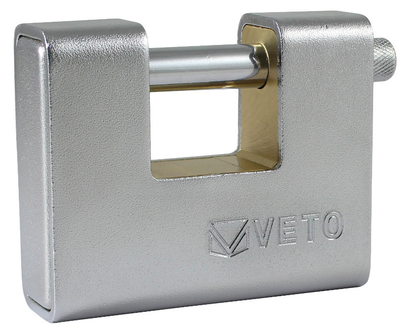 Veto Armoured Rectangular Padlock - 90mm