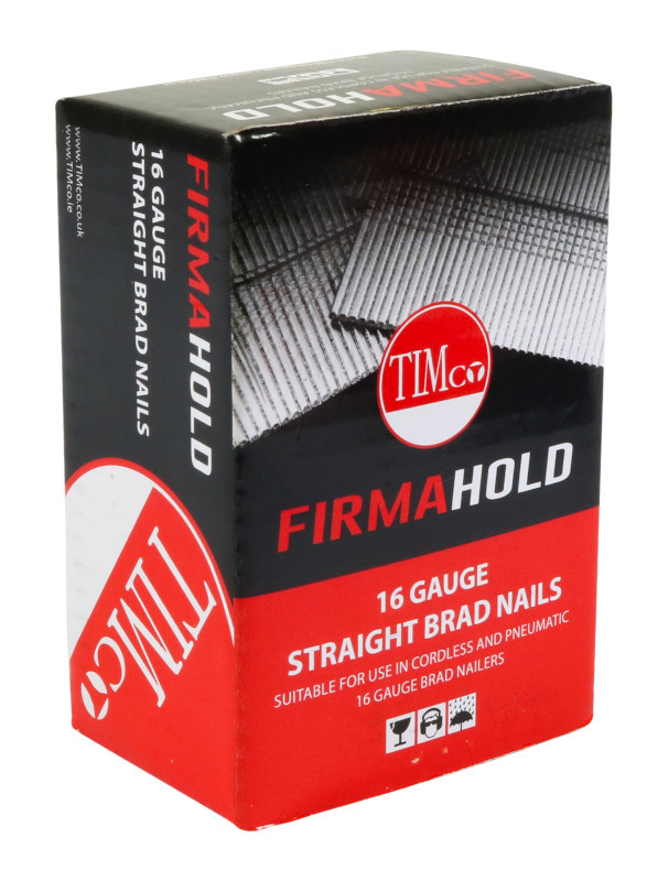 FirmaHold Collated Brad Nails - 16 Gauge - Straight - Galvanised - 16g x 50mm