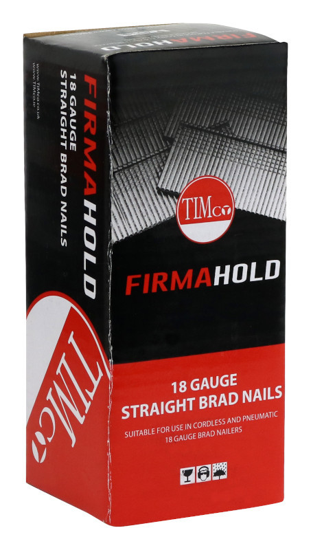 FirmaHold Collated Brad Nails - 18 Gauge - Straight - Stainless Steel - 18g x 50mm