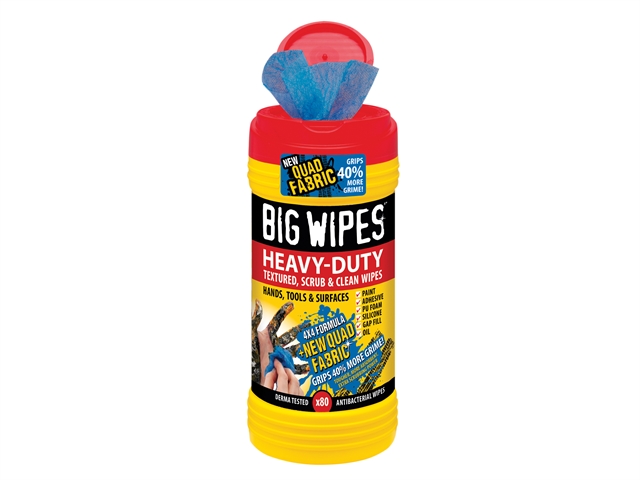 Big Wipes 4x4 Heavy Duty Cleaning Wipes (Tub of 80)