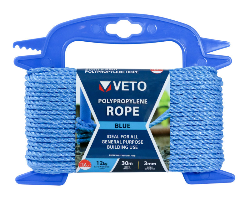 Veto Polypropylene Rope - Winder – 3mm x 30m