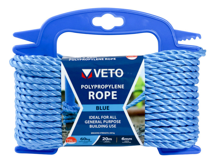 Veto Polypropylene Rope - Winder – 6mm x 20m