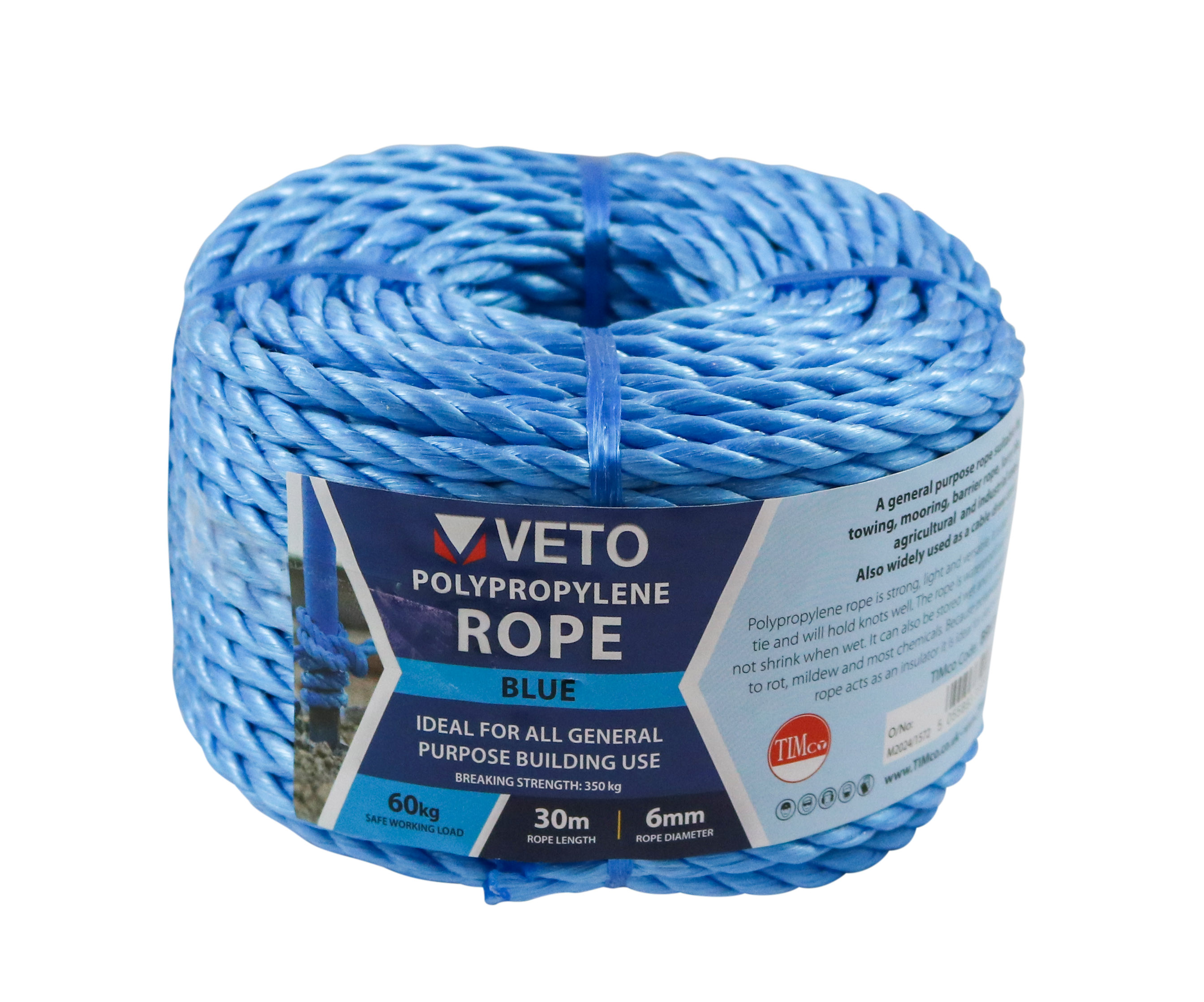 Veto Polypropylene Rope - Coil – 6mm x 30m