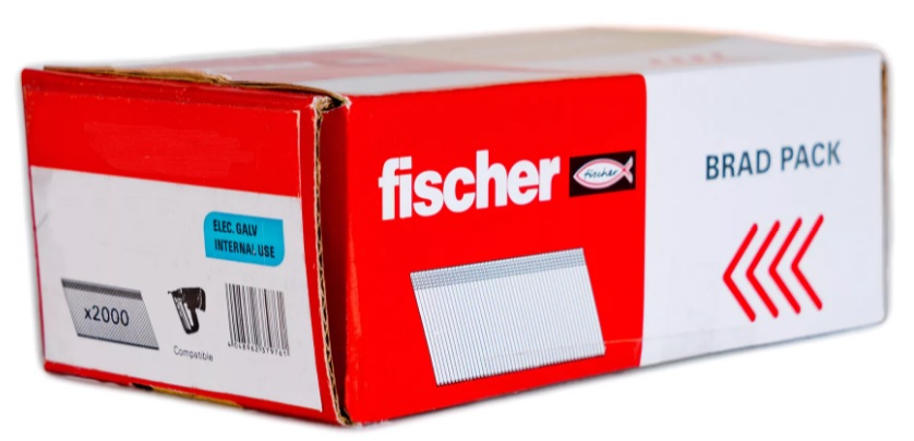 FISCHER 2ND FIX NAILS - 16g Straight 45mm - Galv - 2000pcs