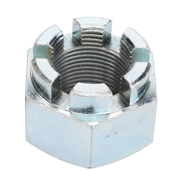 M10  Hexagon  Castle Turret  Nut  Zinc Plated  DIN 935