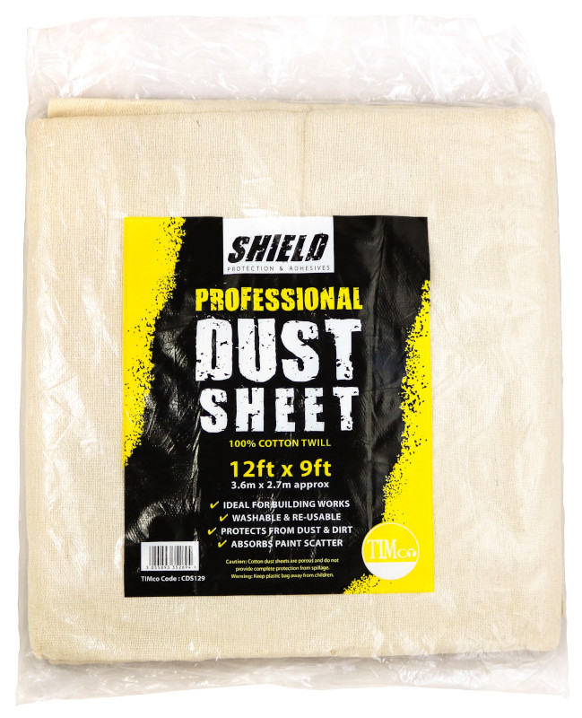 TIMco Shield Professional Dust Sheet - 12ft x 9ft