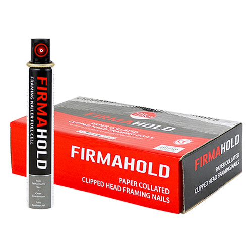 2.8 X 63 FirmaHold Collated Clipped Head Nails - Retail Pack w/ 1 Fuel Cell - Ring Shank - A2