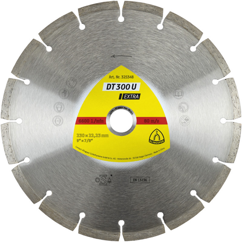 Klingspor 115m x 1.6mm x 22.23mm Diamond Cutting Blade