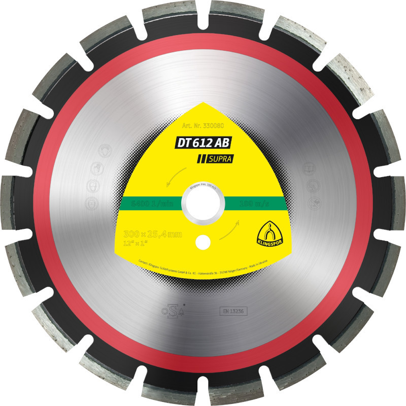KLINGSPOR 300mm x 2.8mm x  20mm DIAMOND CUTTING BLADE