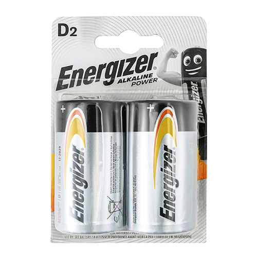Energizer Alkaline Power Battery D E95 Pack of 2
