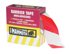 Everbuild Barrier Tape Red / White 72mm x 500m