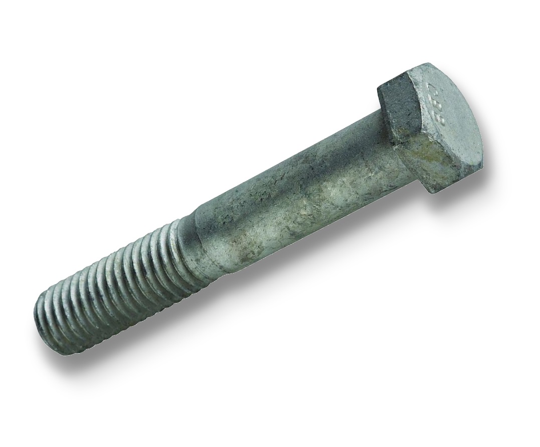 M16 x 80 Hexagon Bolt Tensile  Grade 8.8 Galvanised DIN 931