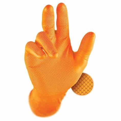 Fishscale Gloves Orange – Size 10 / Size XL (Box of 50)