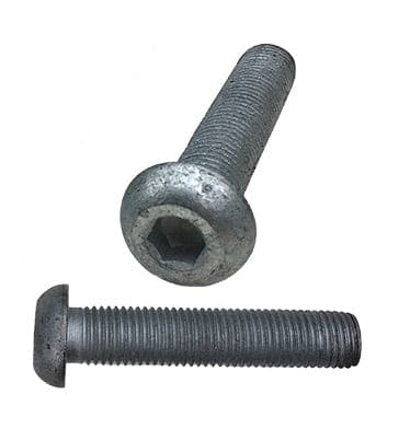 M8 x 30 Socket Button (Dome) Screw Grade 10.9 Galvanised ISO 7380