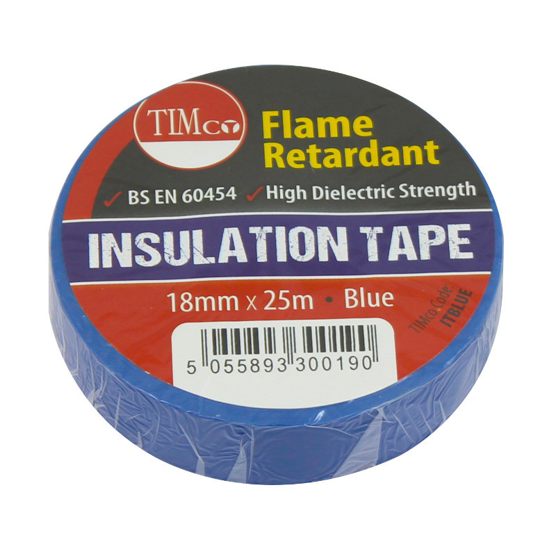 TimCo PVC Insulation Tape – Blue – 25m x 18mm